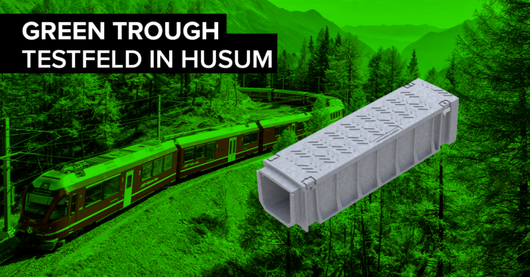 Testfeld mit GREEN TROUGH - Kooperation DB und UNITRONIC
